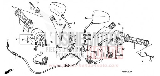 COMMUTATEUR/CABLE/MIROIR (FES1257/A7) (FES1507/A7) FES1257 de 2007
